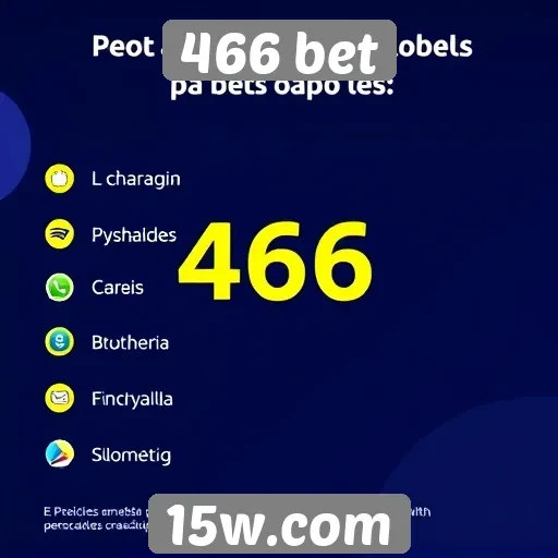 Métodos de pagamento aceitos no 466 bet