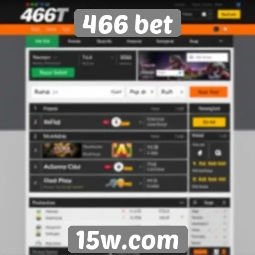 Análise da interface do usuário do site 466 bet